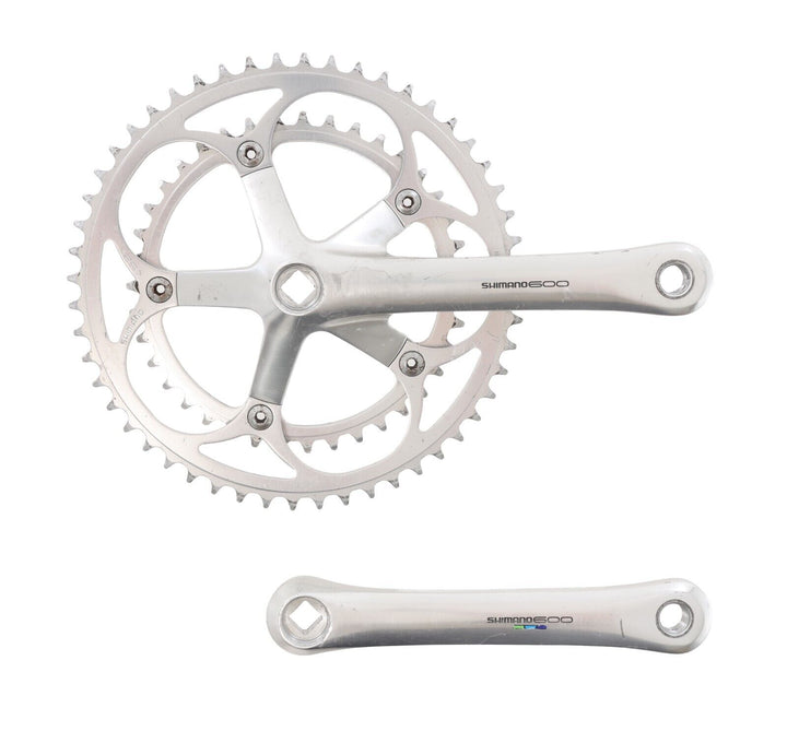 Shimano 600 Ultegra Tricolor FC-6400 2x 7 Spd Road Bike Crankset 172.5mm 52/39T