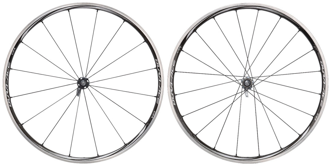 Shimano Dura-Ace WH-9000 C24 11 Spd Carbon Clincher Road Bike Wheelset 700c Rim