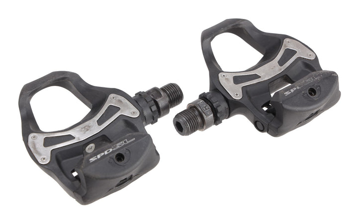 Shimano PD-R550 SPD-SL Carbon Clipless Road Tri Bike Pedals 9/16" w/ Cleats