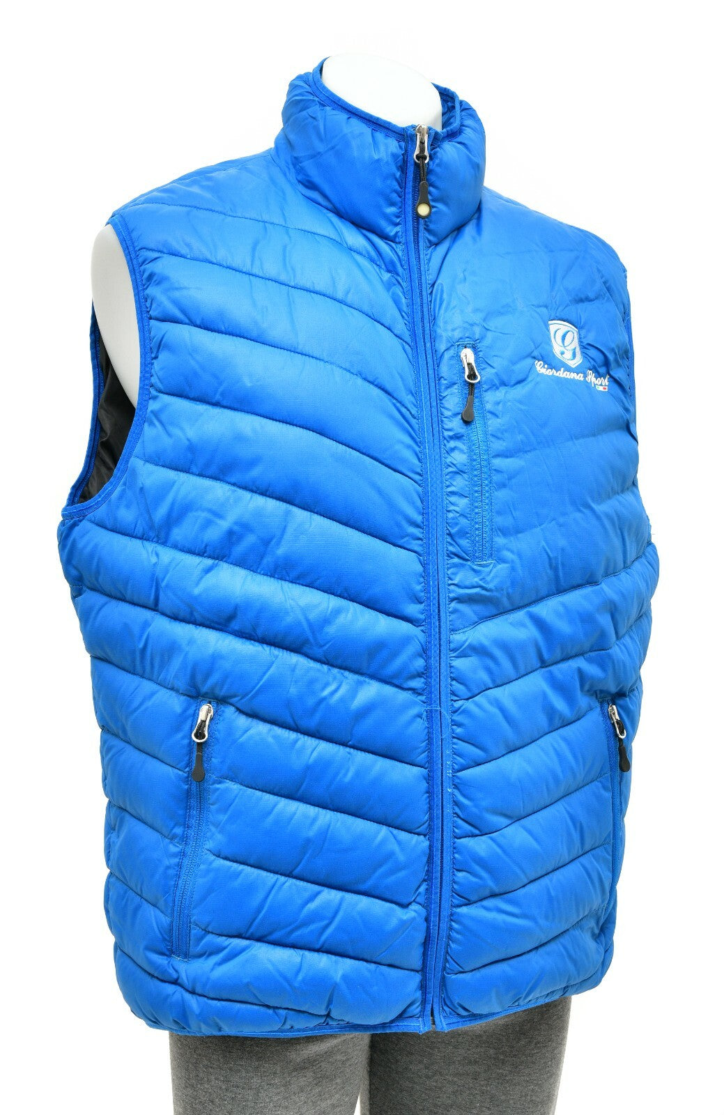 Giordana Sport Insulated Puffy Vest Men LARGE Blue Clique Bike Cycling Lifestyle