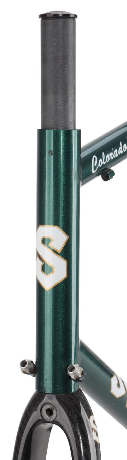 Serotta Colorado III Steel Road Bike Frameset 59cm Carbon GREEN 700c USA Made