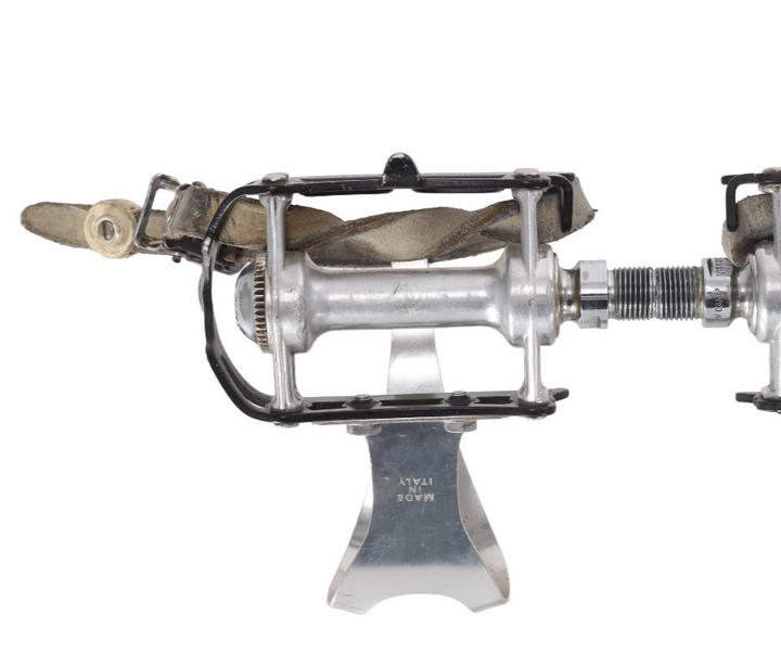 Campagnolo 1037/a Record Strada Superleggeri Road Bike Pedals 9/16" w/ Toe Clips