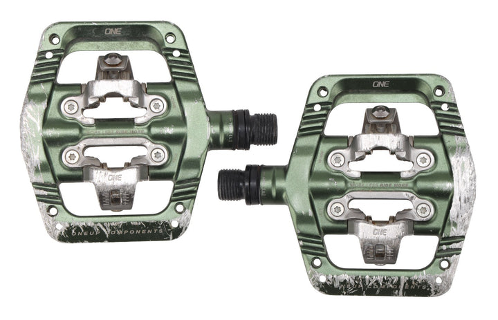 OneUp Components Clip Mountain Bike Pedals Shimano SPD DARK GREEN XC DH Trail