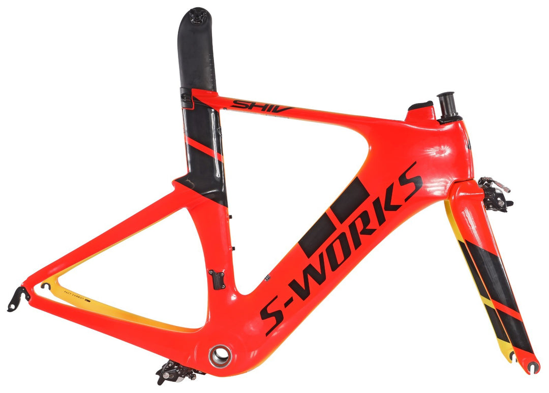 Specialized S-Works Shiv Carbon TT Frameset Module SMALL Rocket Red Rim QR 2017