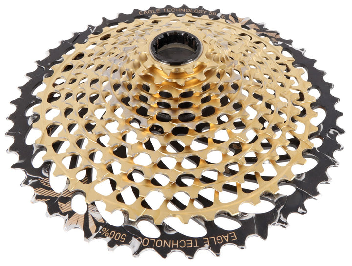 SRAM XX1 Eagle XG-1299 AXS 12 Spd Mountain Bike Cassette 10-50T GOLD XD 500% MTB