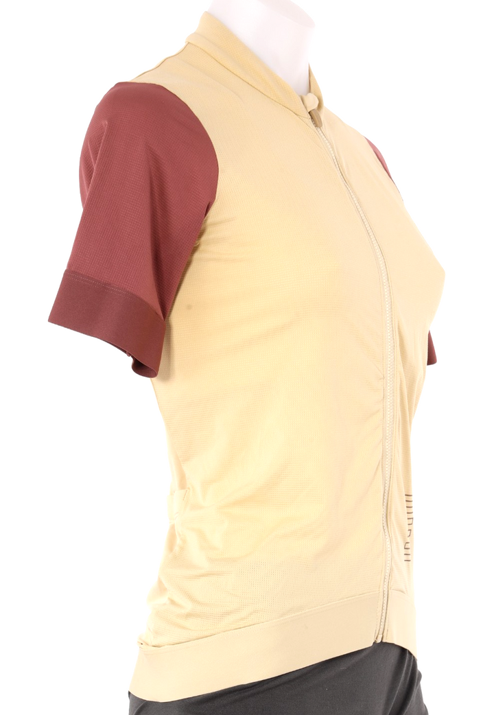 Rapha Pro Team Training Short Sleeve Jersey Women MEDIUM Cream Road Bike
