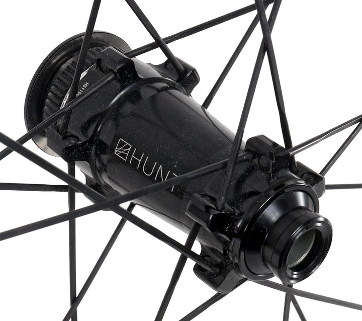 HUNT 65 Carbon Aero CL Disc Tubeless Road FRONT Wheel 12 x 100mm 700c EZO Race
