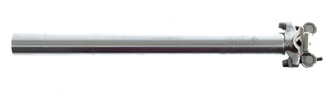 Origin8 Pro Fit Alloy Seatpost 27.2x 400mm 0mm OS SILVER Road Bike Gravel MTB