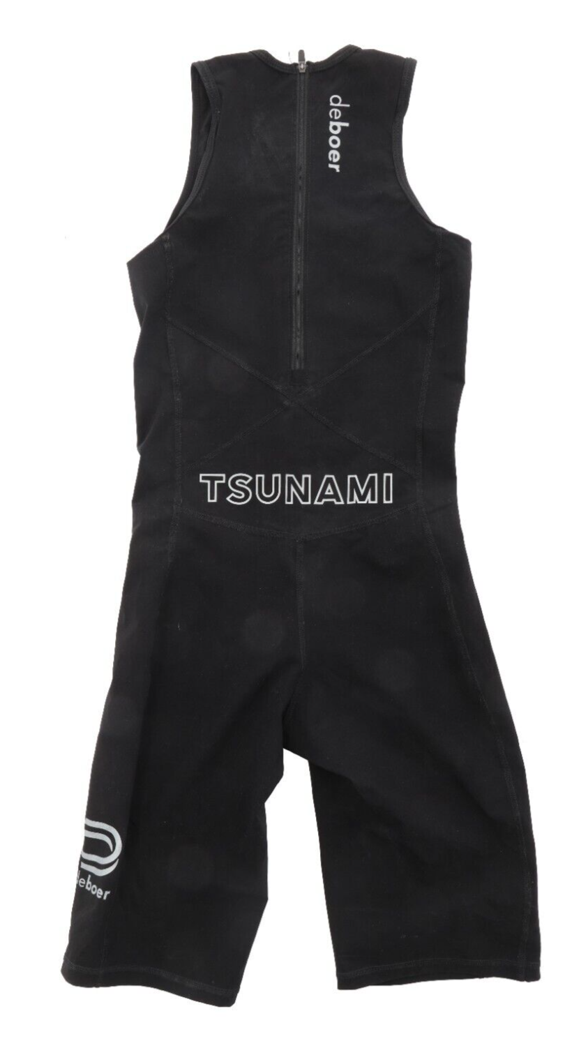 deboer Tsunami 1.0 Female Swimskin FS SMALL Black Triathlon Multisport Open Race