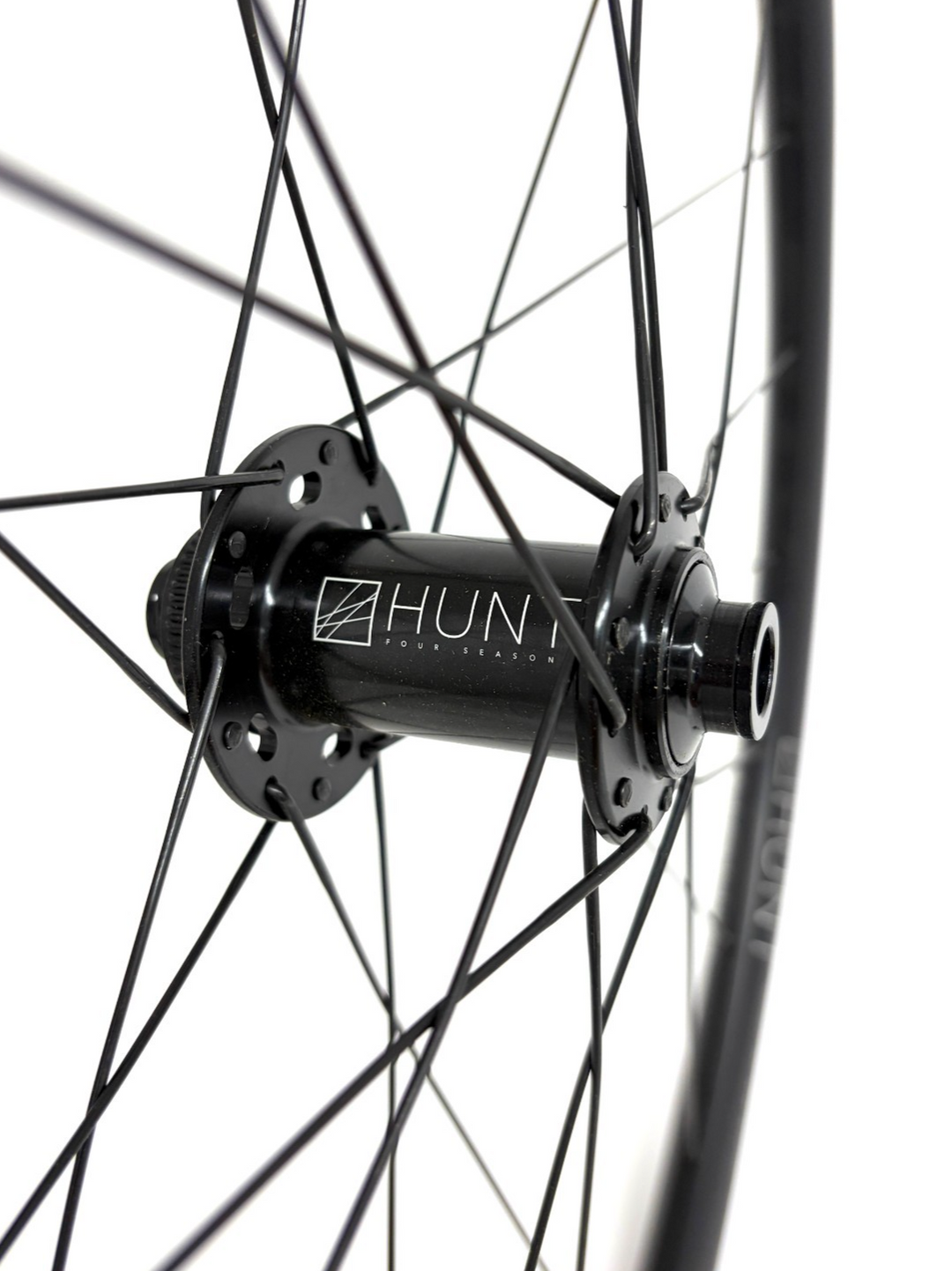 HUNT 4 Season Gravel X-Wide Alloy Tubeless 12x 100mm CL Disc FRONT Wheel 700c CX