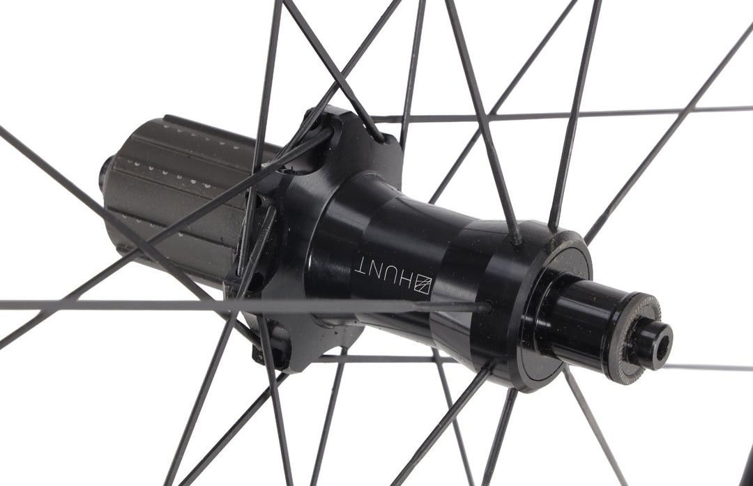 HUNT Race Aero Wide Alloy Road Wheelset Tubeless Shimano 11 Sp 700c QR Rim Brake