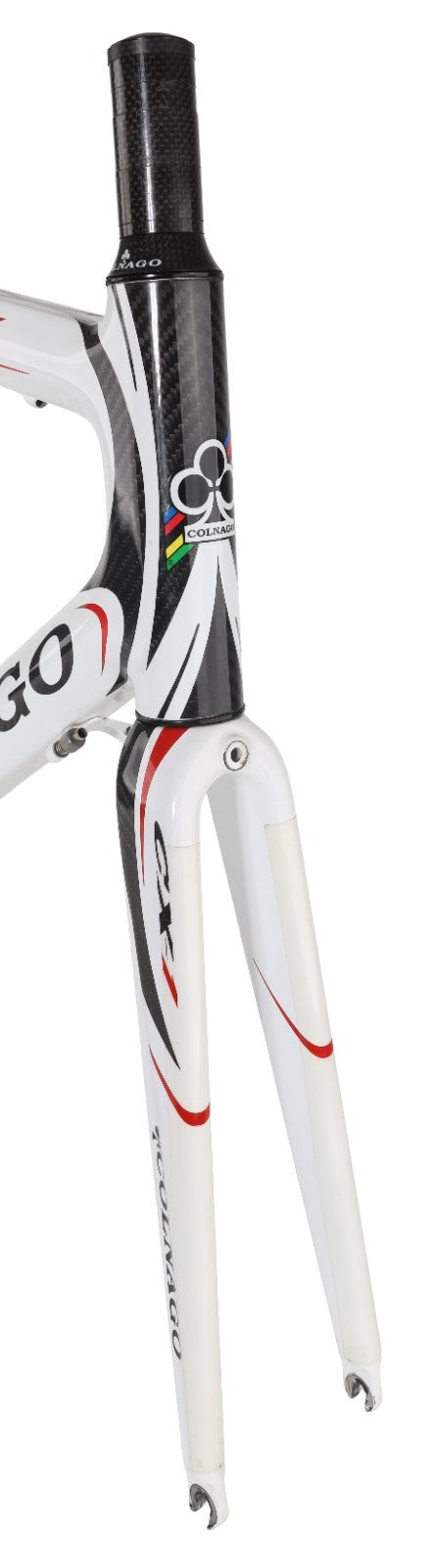 Colnago CX-1 Carbon Road Bike Frameset 56s WHITE 700c QR Rim Brake Italy 2009
