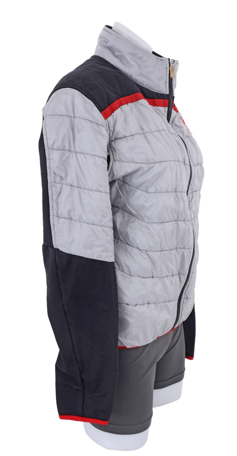 Castelli Cross Pre-Race Insulated Jacket Women XL Silver Road Bike Warm Up Race