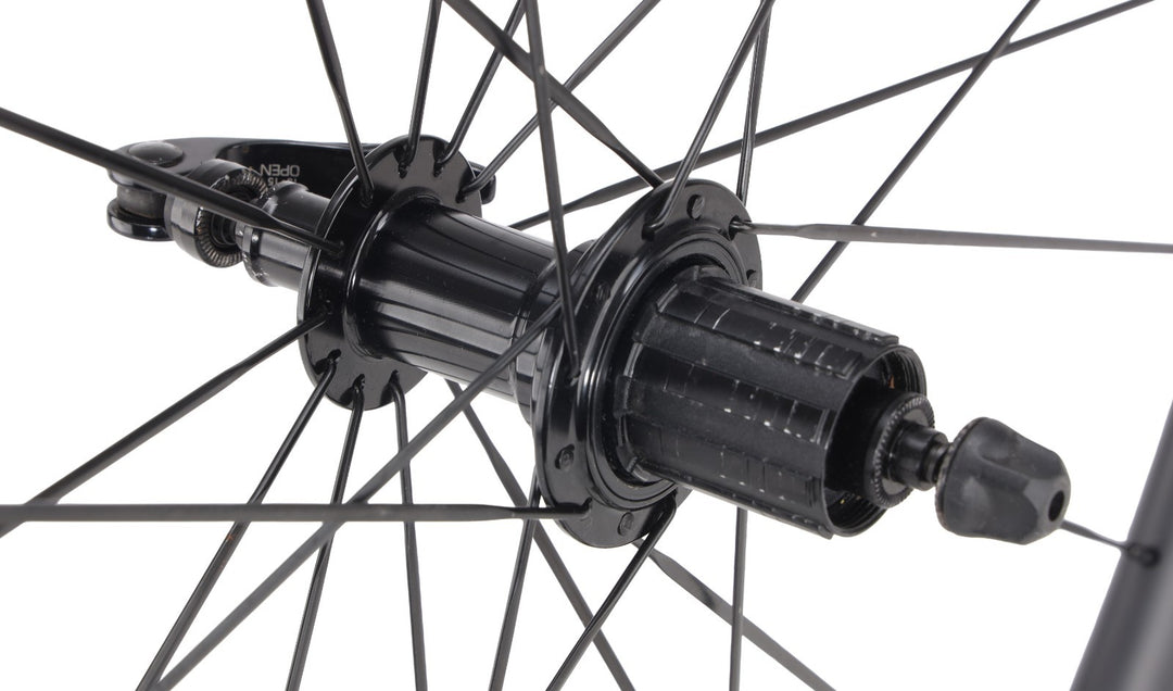 Unbranded Carbon 38 Clincher Road Wheelset Shimano 11 Spd 700c QR Rim Brake