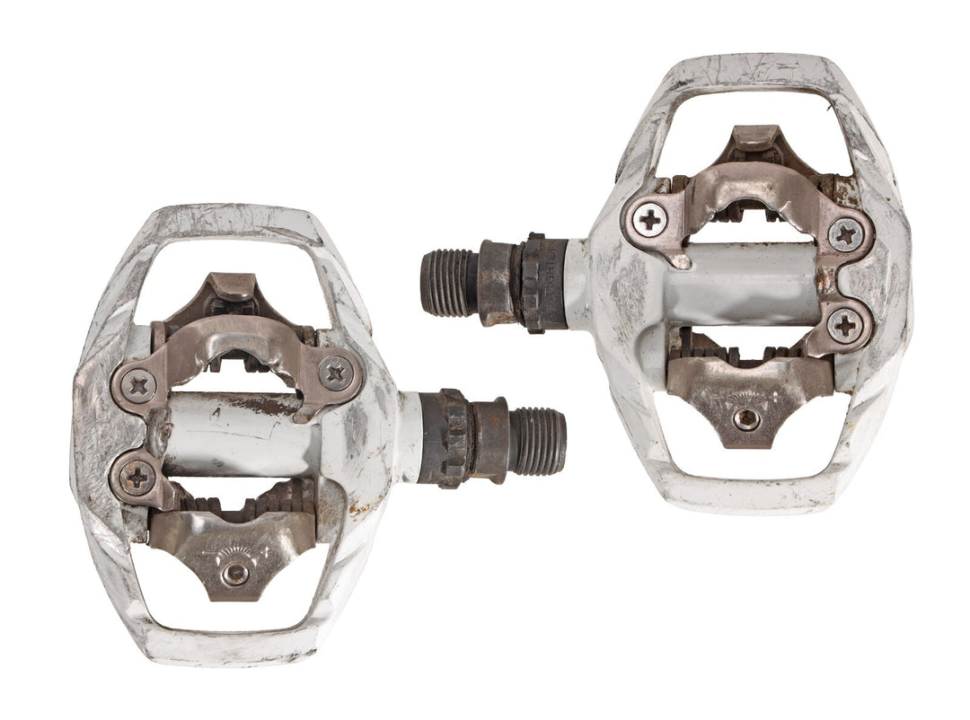 Shimano Deore PD-M530 SPD Clipless Trail Mountain Bike Pedals WHITE 9/16" MTB