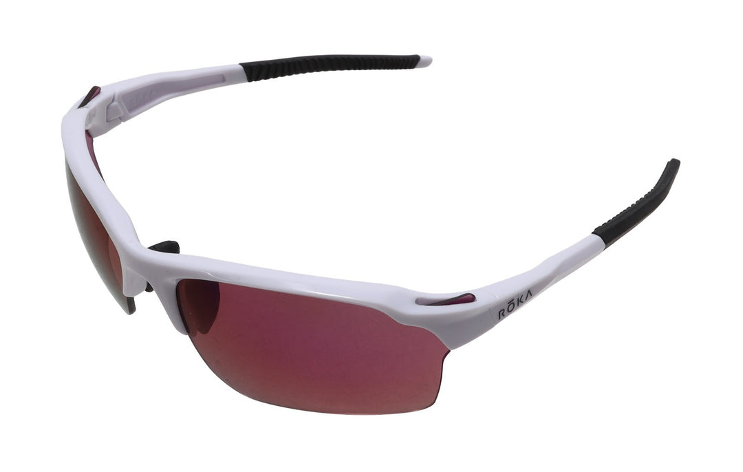 ROKA TL-1 Gloss White HC Fusion Mirror Lens 17% Sunglasses Road Bike Triathlon