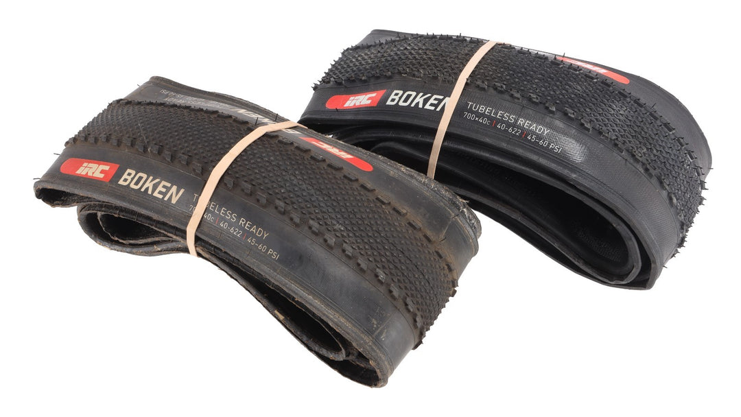 IRC Boken Gravel Bike Tubeless Tires 700 x 40c 1 PAIR Black Cyclocross Race