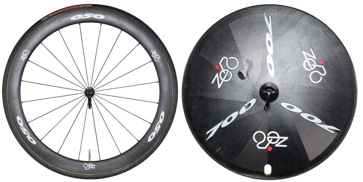 Zero Components 050/700 Carbon Disc Tubular TT Wheelset Shimano 10s 700c Rim QR