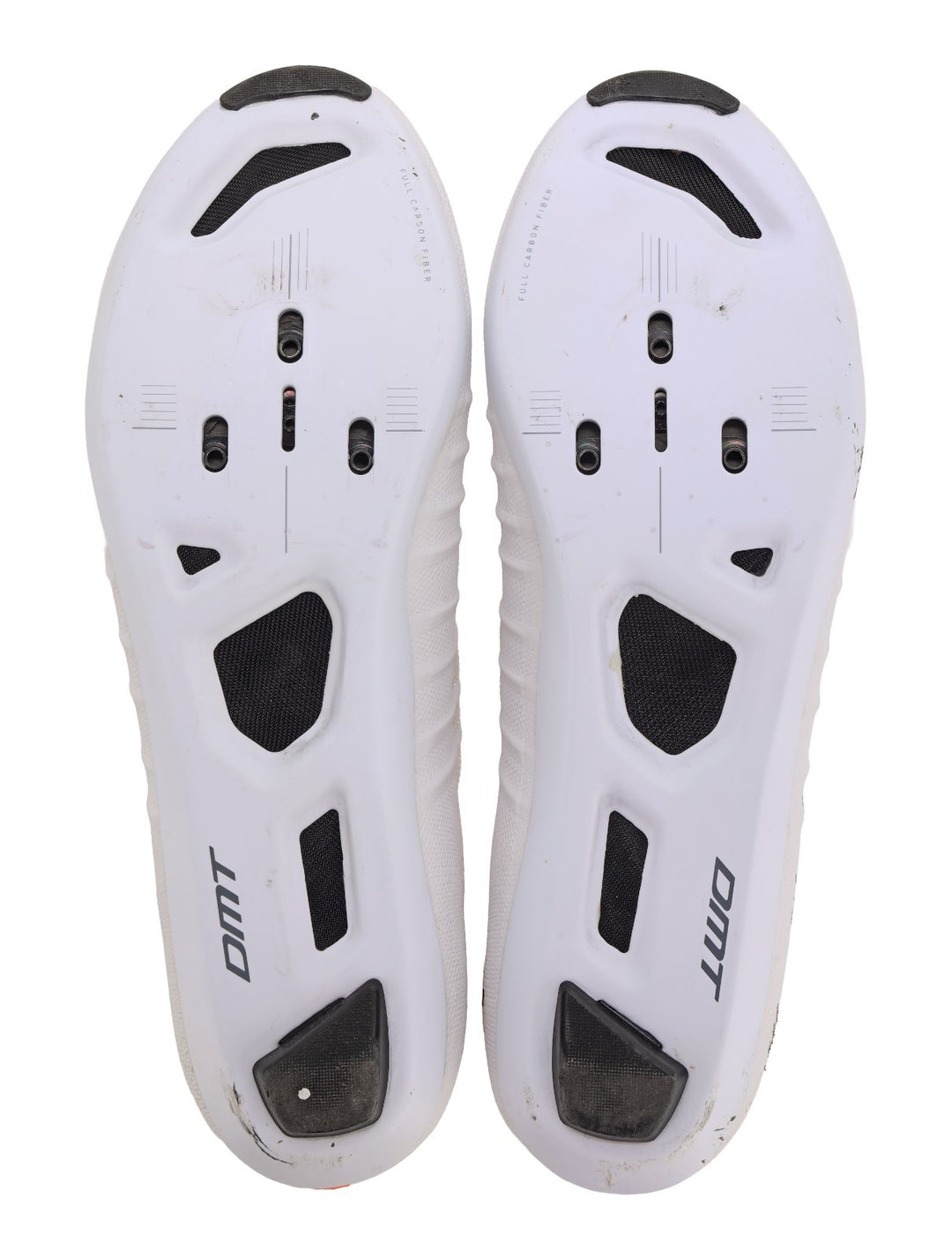DMT Pogi's w/ NFC Road Bike Shoes EU 47 US Men 13 BOA WHITE/ORANGE 3-Bolt