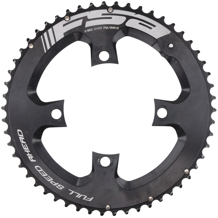FSA PowerBox SMN Road Bike Outer Chainring 54T 110mm BCD 4 Bolt Black Shimano