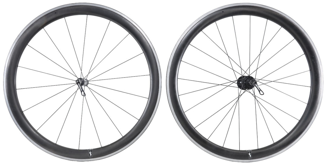 HED Jet 4+ Plus 11 Spd Carbon Alloy Clincher Road Bike Wheelset 700c QR Shimano