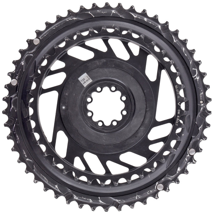 SRAM Red AXS 2x 12s Road Bike Chainring SET 50/37T One-Piece 8-Bolt Direct Mount