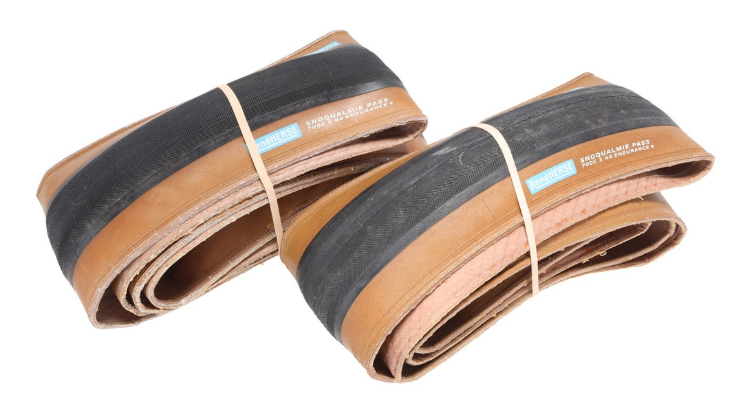 Rene Herse Snoqualmie Pass Endurance+ Gravel Bike Tires PAIR 700 x 44c Tan TL