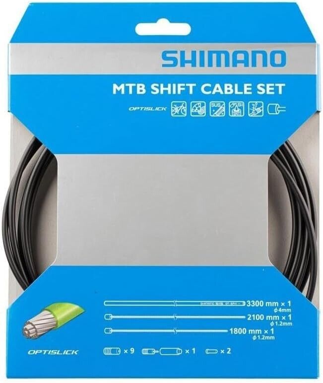 Shimano MTB Shift Cable Set Front And Rear Cable Mountain Bike Gravel Road