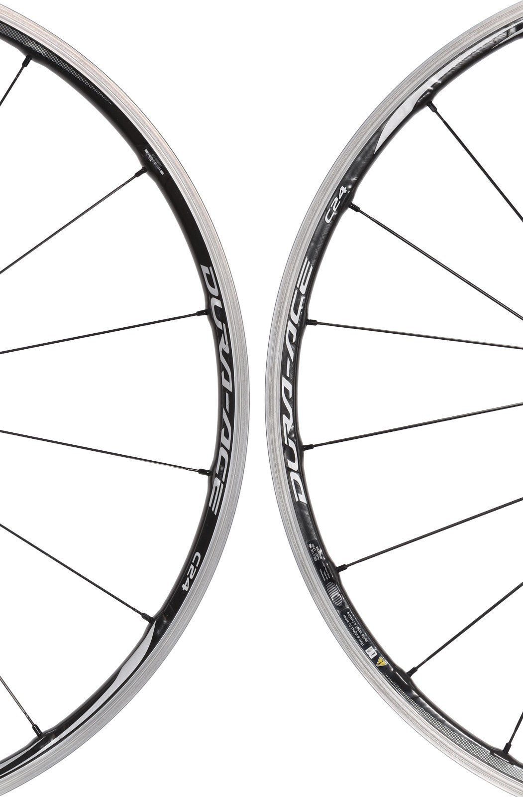 Shimano Dura-Ace WH-R9000 C24 11 Spd Carbon Clincher Road Bike Wheelset 700c Rim