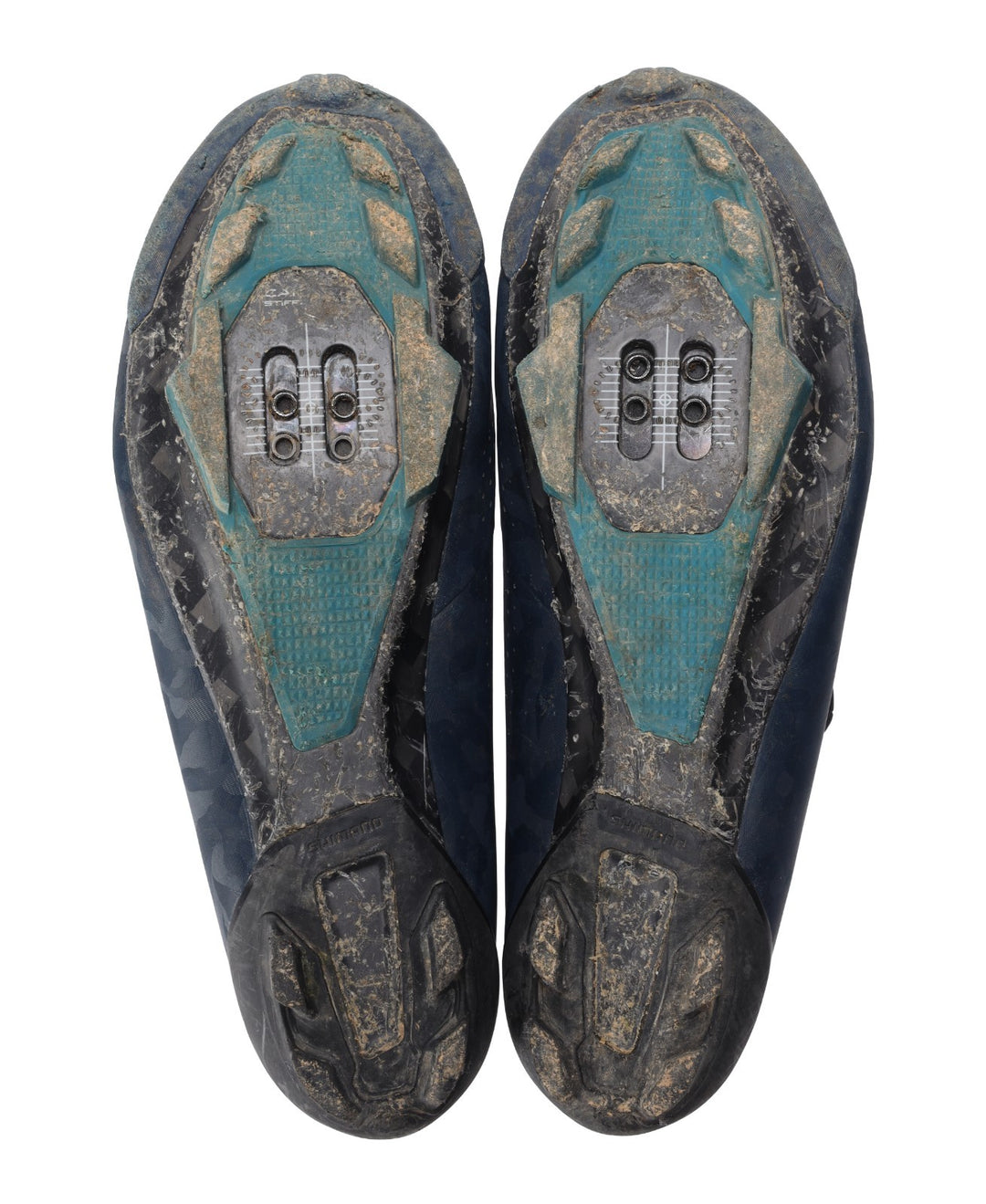 Shimano SH-RX800W Carbon Gravel Bike Shoes EU 40 US Women 7.8 Blue 2-Bolt RX8
