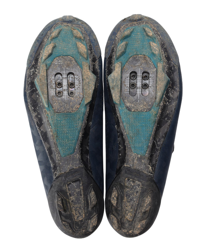 Shimano SH-RX800W Carbon Gravel Bike Shoes EU 40 US Women 7.8 Blue 2-Bolt RX8