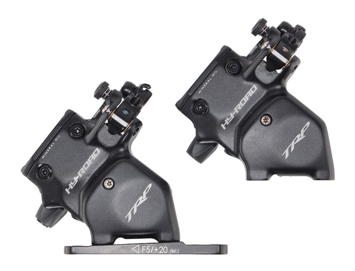 TRP Hy-Road Gravel Bike Caliper SET Flat Mount w/Front Post Mount Adapter Hydro