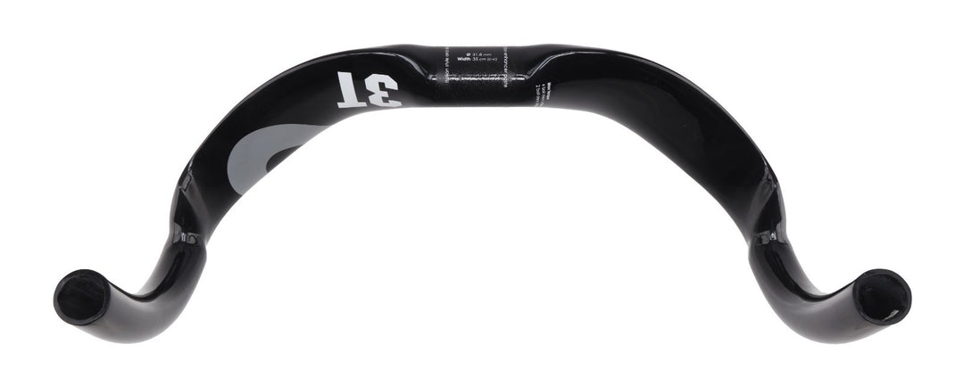3T Scatto LTD Carbon Track Bike Drop Handlebar 31.8 x 35cm Black