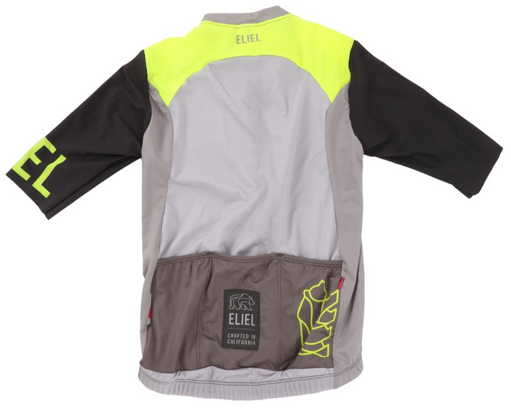 Eliel Short Sleeve Cycling Jersey Men SMALL Grey Hi-Viz Road Bike Gravel Race