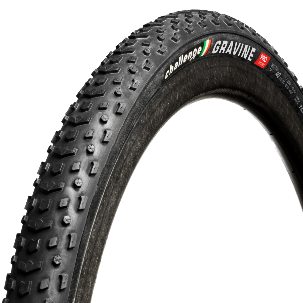 Challenge Gravine PRO Tubeless Tire 700x 40c Gravel Cyclocross Bike Black/Black