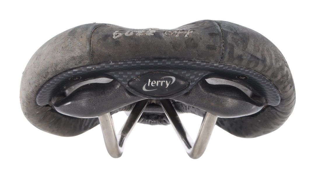 Terry Fly Ti 138mm Road Bike Saddle 7 x 7mm Black Leopard Mountain