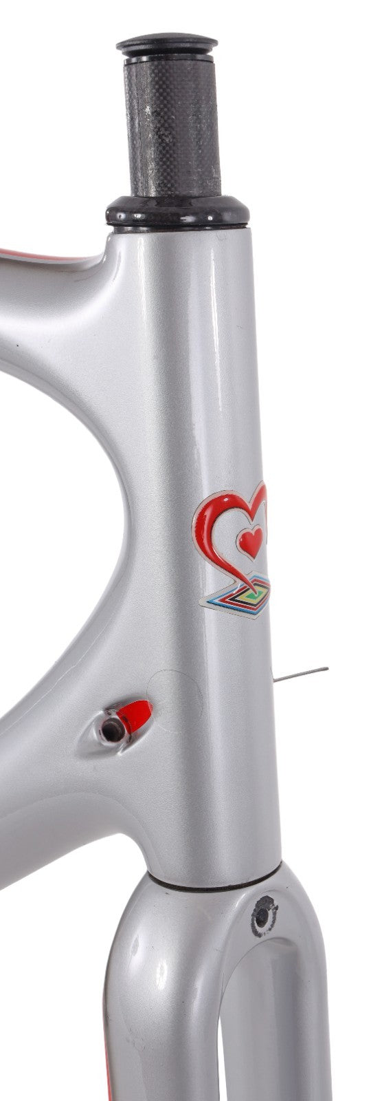 De Rosa King 3 Carbon Road Bike Frameset XXL 73cm Silver Rim Brake QR K1HM 2010