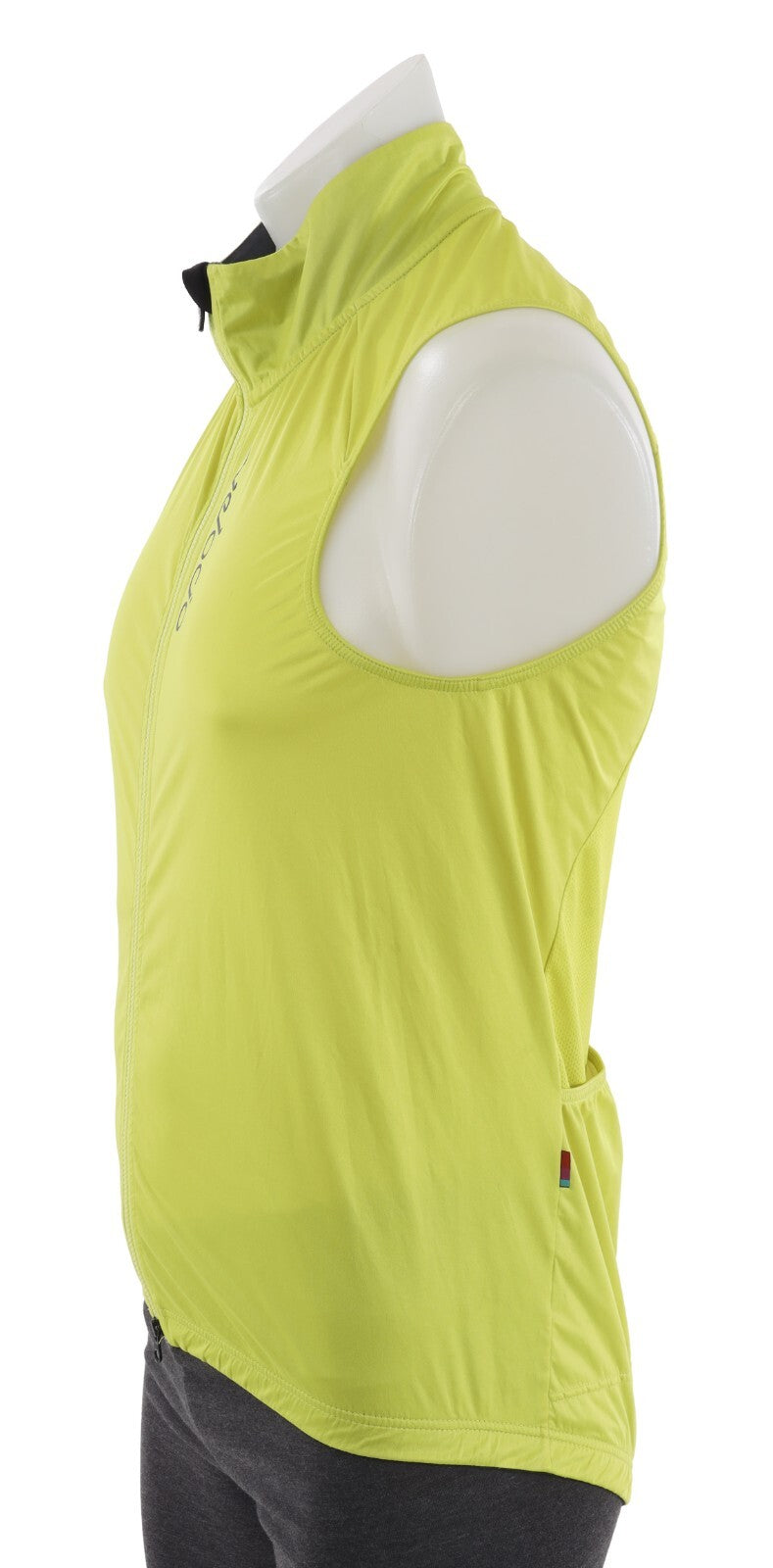 Velocio Wind Vest Men LARGE Yellow Cycling Road Bike Gravel Race Mountain Race