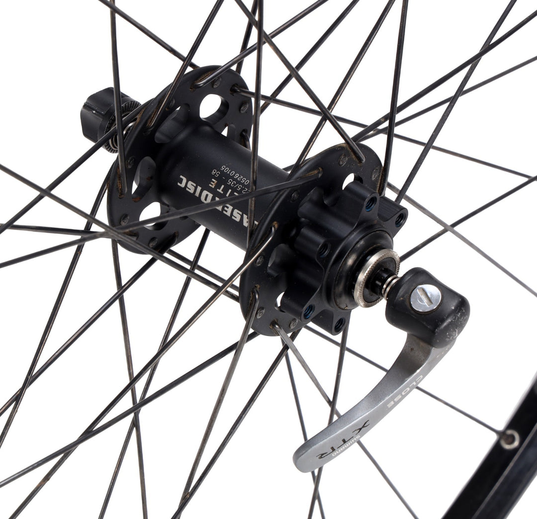 Mavic X717 Disc 26" WTB Alloy Clincher Mtn Bike Wheelset 6B Shimano 9/10 Spd QR