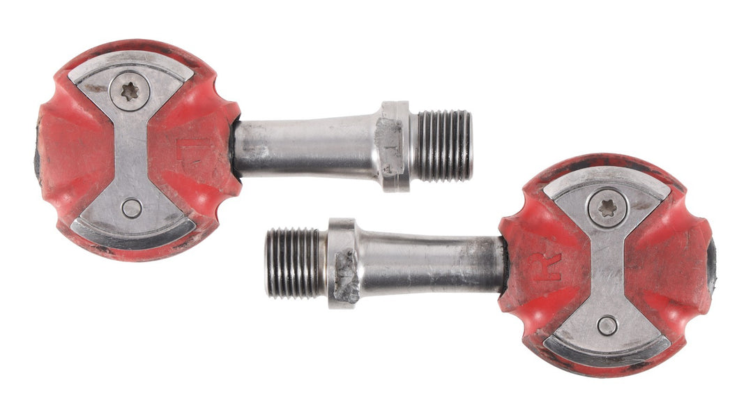 Speedplay Zero Clipless Road Bike Pedals RED 53mm Stainless 4 Bolt Tri Race CX