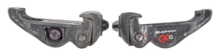 Look CX6 Carbon Clipless Road Bike Pedals 3-Bolt BLACK Q-Factor