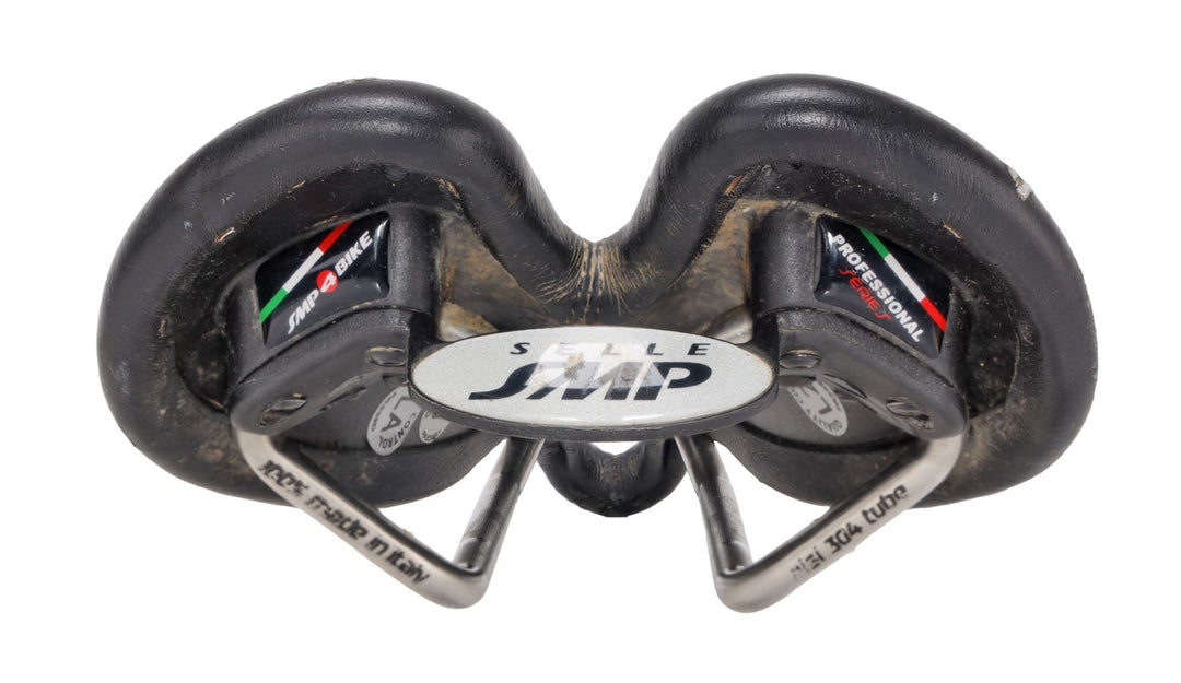 Selle SMP Dynamic Road Bike Saddle 138mm BLACK 7 x 7mm AISI Steel Cutaway Italy