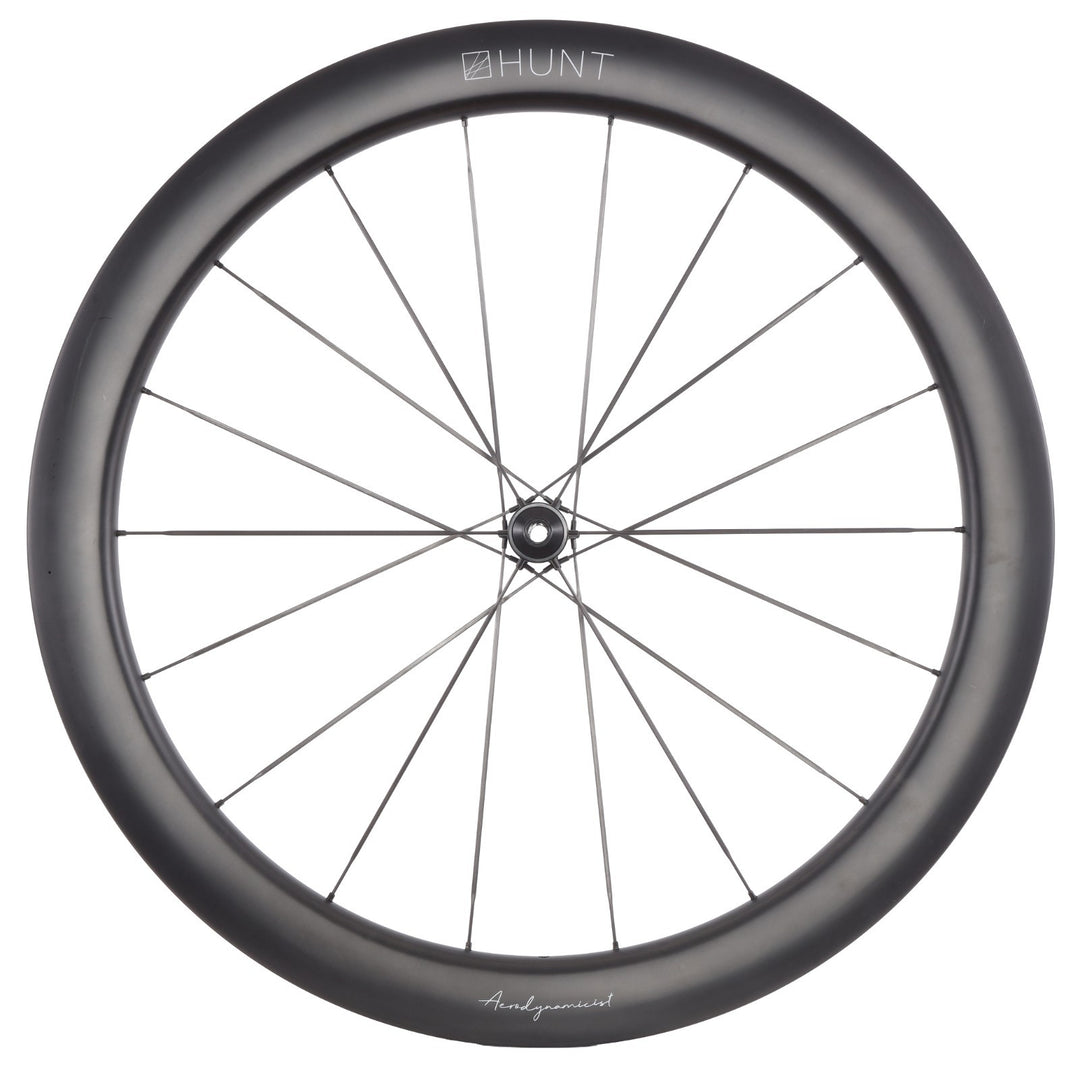 HUNT 54 Aerodynamicist UD Carbon Spoke Disc Tubeless FRONT Road Wheel 700c EZO