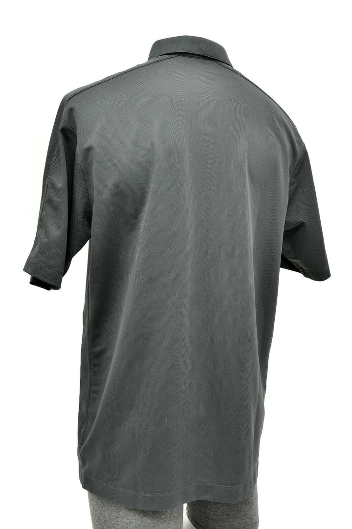 Nike Dri-Fit Short Slv Tech Polo Shirt Men LARGE Grey Active Lifestyle Cycling
