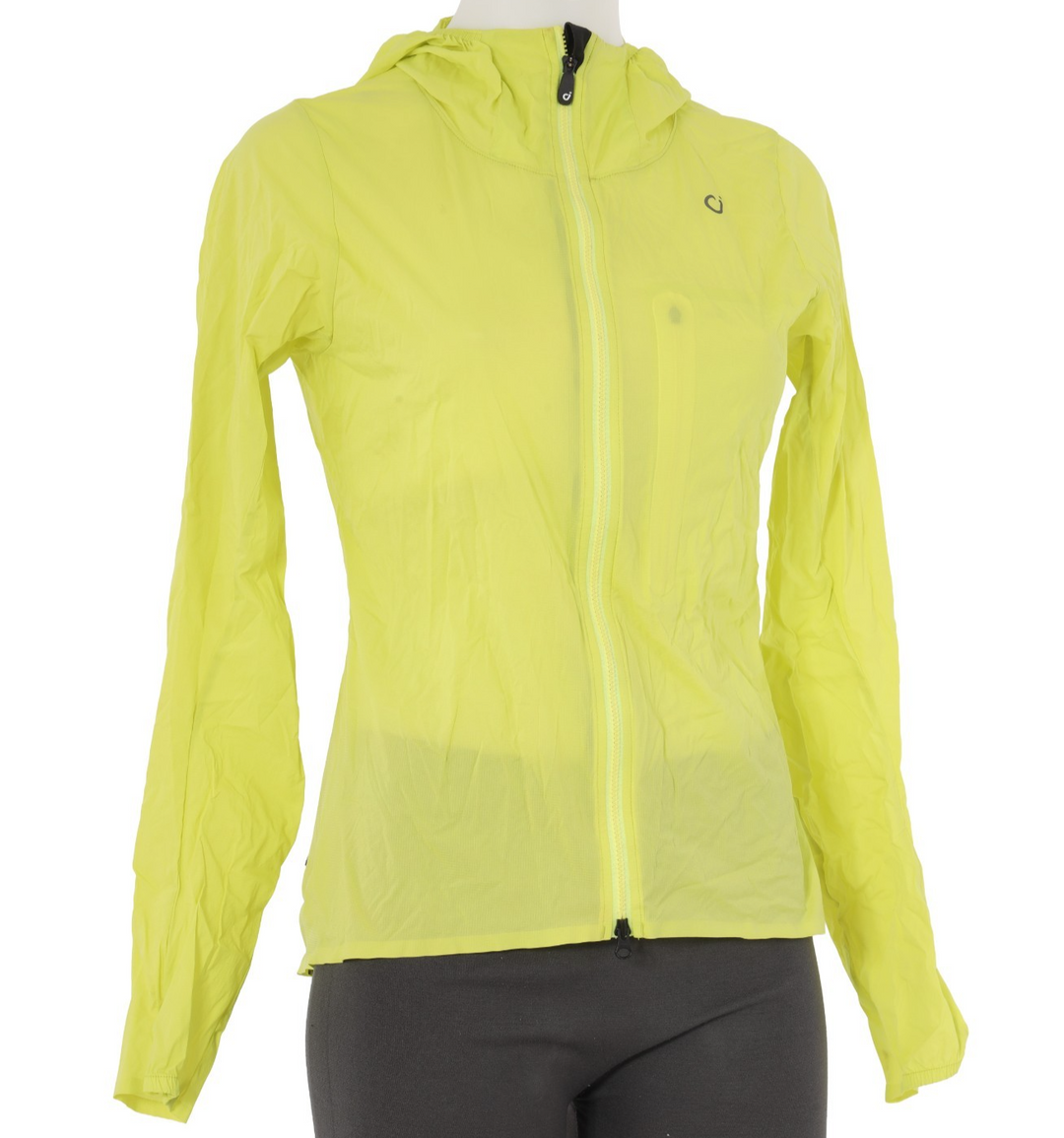 Velocio Ultralight Hooded Cycling Jacket Women XS Neon Yellow Road Bike MTB