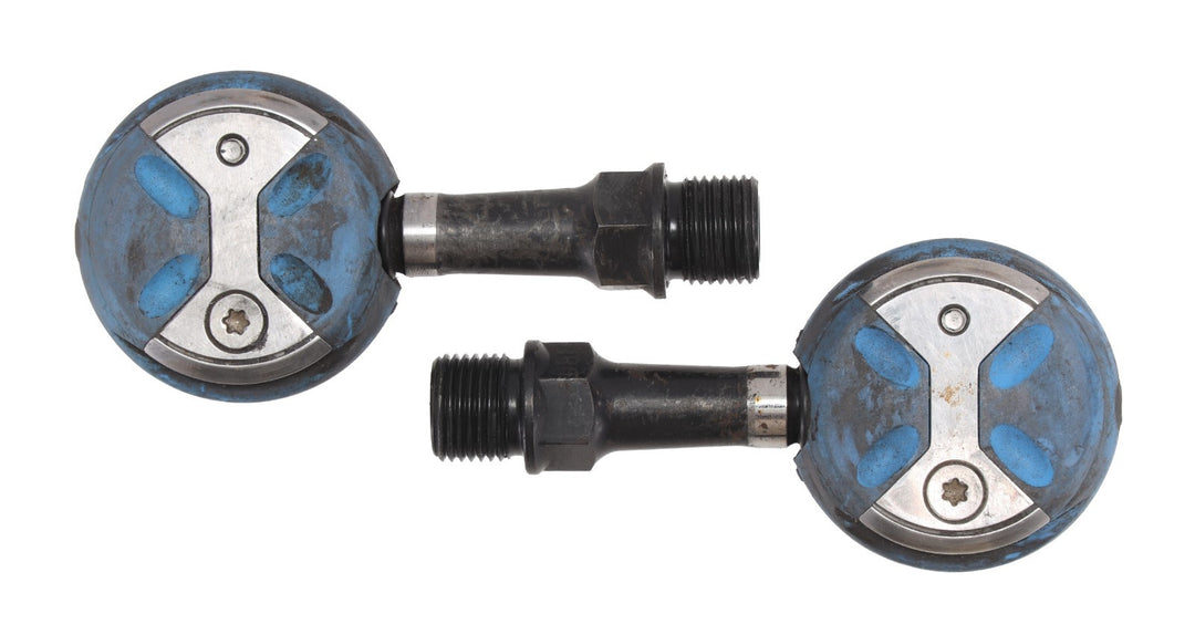 Speedplay Zero Clipless Road Bike Pedals Blue 50mm Chromoly 4 Bolt Tri Race TT