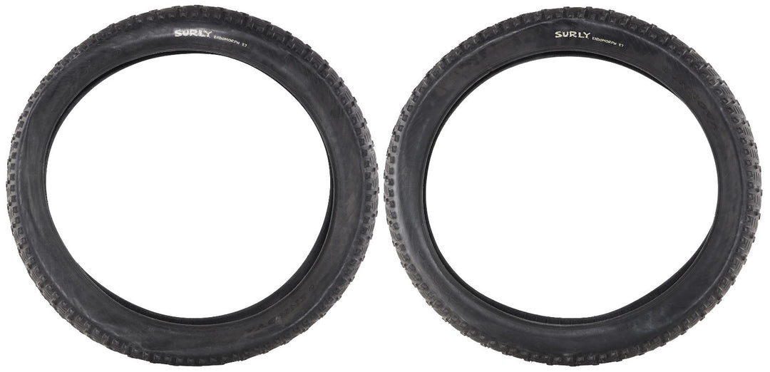 Surly Endomorph 3.7 Fat Bike Clincher Tires 26 x 4.0 1 PAIR Sand Snow Adventure