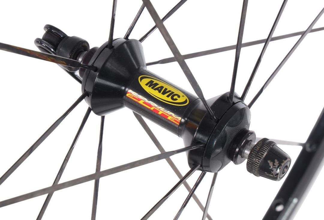 Mavic Ksyrium Elite Alloy Road Bike Clincher Wheelset 11 Spd Shimano 700c Rim QR