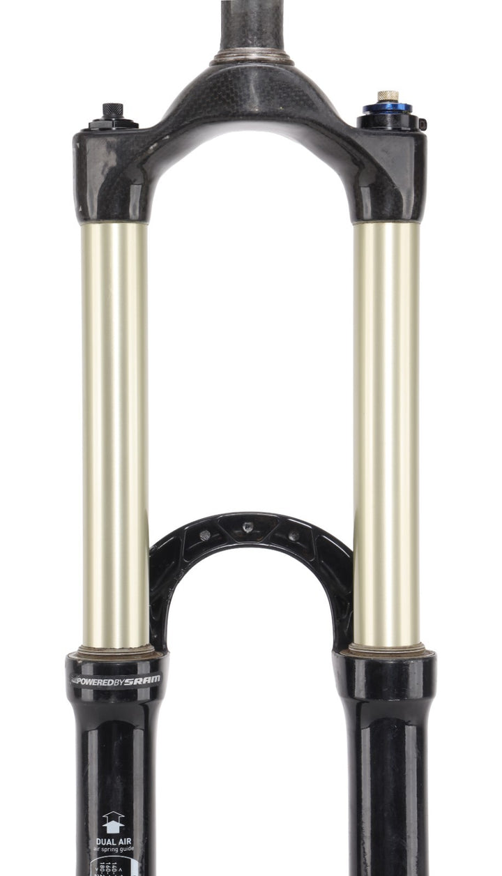 RockShox Reba WC Carbon Mtn Bike 26" Dual Air 1-1/8" Remote QR Disc **FOR PARTS