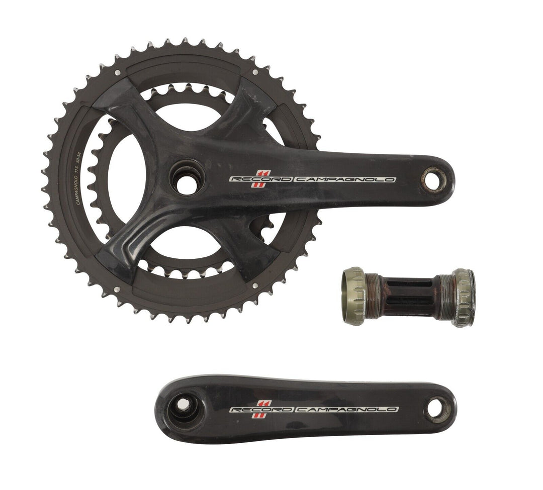 Campagnolo Record Carbon Ultra Torque 2 x 11 Spd Road Bike Crankset 175mm 50/34T